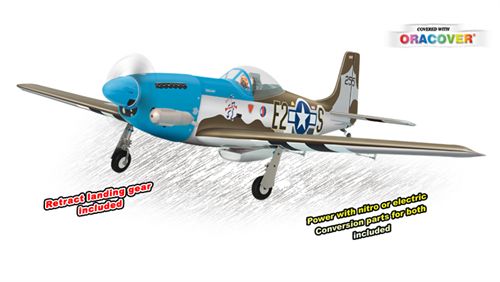 TPM03 – P51 MUSTANG .61-.91 SCALE 1:7 ¼ ARF