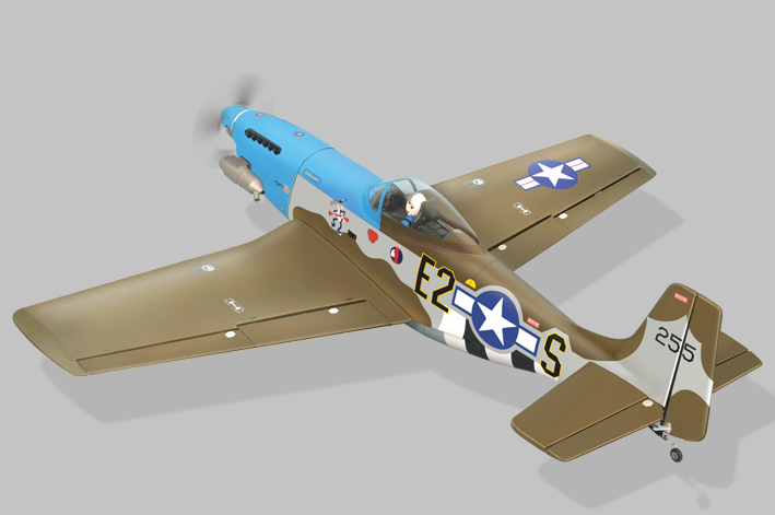 TPM03 – P51 MUSTANG .61-.91 SCALE 1:7 ¼ ARF